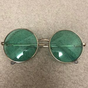Retro green glasses